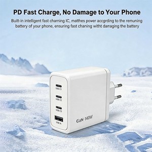 อะแดปเตอร์ชาร์จเร็ว GaN 140W สำหรับเดสก์ท็อป ชนิด Type-C PD3.1 สำหรับแล็ปท็อป รองรับแรงดันไฟฟ้าขาออก 20V พร้อมระบบป้องกันแรงดันเกิน - Product Image 4