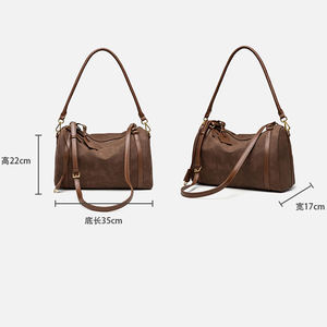 Bolso de Hombro de Alta Calidad 2026, Bolso Boston Retro de Gran Capacidad, Bolso de Mujer de Gamuza - Product Image 1