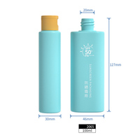 Bouteille souple personnalisée en PE pour lotion et crème solaire, 100 ml, avec bouchon à clapet, pour masque facial et faux cils