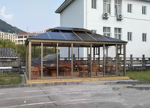 Abri de jardin d'hiver multifonctionnel avec portes coulissantes pour <span class=keywords><strong>spa</strong></span> et terrasse extérieure – Vente directe usine - Product Image 5
