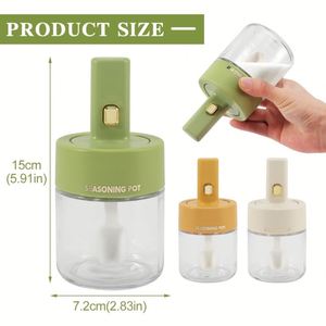 ชุดช้อนตวงแบบยืดหดได้ 3 ชิ้น ขนาด 250 มล. ขวดเครื่องปรุงพลาสติก PP แก้ว - Product Image 3