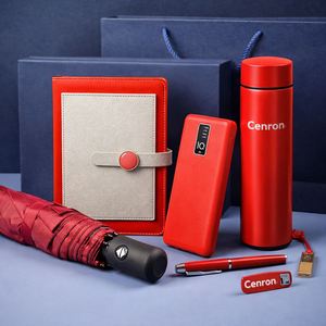 Luxury 5-in-1 Eco-friendly CL Brand Business Promotional Novelty Gift Set for Men Bag Notebook Power Bank PU <b>Paper</b> UV Printing - Product Image 6