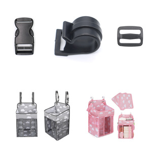 Bolsa de almacenamiento para cuna de bebé, gancho con hebilla de plástico de 20 mm para organización de almacenamiento de bebés - Product Image 4