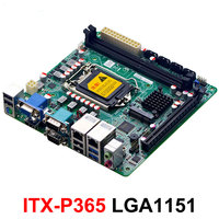 Motherboard Mini ITX Industri Terintegrasi PCIe dengan Dua LAN, 2 DDR3, 4 Port SATA, untuk Mesin POS, Server NAS, dan FreeNAS