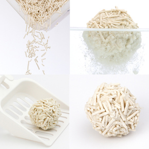 Fabricant OEM de cosses de pois de qualité supérieure Manioc Plante de bambou Parfum de sable <span class=keywords><strong>pour</strong></span> <span class=keywords><strong>chat</strong></span> 6l 2mm Forme de rayures Litière <span class=keywords><strong>pour</strong></span> <span class=keywords><strong>chat</strong></span> tofu agglomérante et forte - Product Image 2