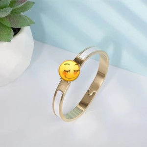 Bracciale con Lettera H, Larghezza 8mm, Spessore 2.5, Versione Alta, Bracciale con Lettera Stretta - Product Image 4