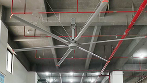Ventilador de Techo Industrial Eléctrico Reversible HVLS AC de 7.3m (16 pies), Fabricante de Ventiladores de Techo Eléctricos HVLS AC, 38db, 6 Aspas - Product Image 4