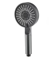 IProSan Douche à main pour salle de bain à 7 fonctions, douche à main avec arrêt d'eau à un bouton