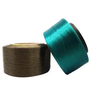 A/aagrade poliéster industrial yarn150/48 100%, fio torcido fdy 900d fio oco para máquina de tricô