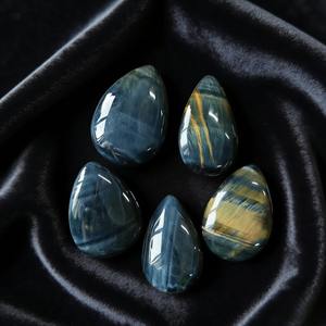 Venta al por Mayor de Cristal Natural de Ojo de Tigre Amarillo y Azul de Alta Calidad, 3-4cm, Forma de Gota de Agua, Pulido, Elegante Decoración para el Hogar, Crystalhola - Product Image 6