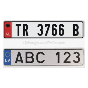 Placa de Matrícula Europea Personalizada de Alta Calidad con Número Personalizado - Product Image 4