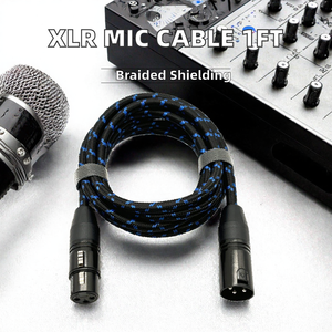 Cables <span class=keywords><strong>DMX</strong></span> XLR Personalizados de Fábrica 2026, Conector XLR Macho a Hembra, 3 Pines, 1 Metro, 15 Pies, 25 Pies, Colores Personalizados - Product Image 5