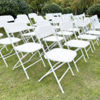 Chaise Pliante Portable de Qualité Supérieure, en Gros, pour Mariage, Événement, Chaises Wimbledon en Plastique, Chaise Pliante Blanche en Résine pour Événements et Jardin