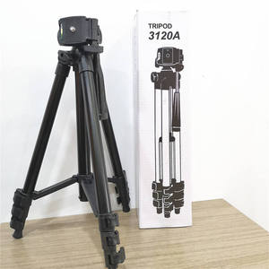 Trípode Profesional de Aluminio 3120A, Soporte para Cámara <span class=keywords><strong>Digital</strong></span> DSLR, Trípode para Teléfono Inteligente, Soporte para Teléfono Móvil, Palo para Selfies - Product Image 1