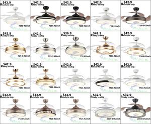 Ventilador de Techo 2004S con Luz LED de 36W DC, Altavoz de 3 Tonos con Memoria, Aspas Retráctiles, 6 Velocidades, Control Remoto - Product Image 5