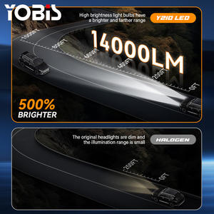 Yobis Y210 14000LM haute puissance 240W H4 LED phare ampoule ventilateur Cool H1 H8 H11 9005 9006 voiture lampe LED Canbus <span class=keywords><strong>Auto</strong></span> H7 phare Led - Product Image 3