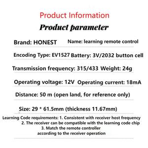 Học Tập mã EV1527 điều khiển từ xa học tập điều khiển từ xa 433.92 điều khiển từ xa 433Mhz mô-đun từ xa điều khiển từ xa - Product Image 6