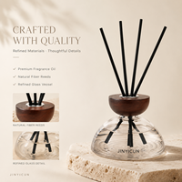 Diffuseur de parfum d'ambiance de luxe 200 ml avec bouchon en bois et flacon en verre, arôme oriental pour spa, hôtel, boutique de cadeaux, OEM, marque privée