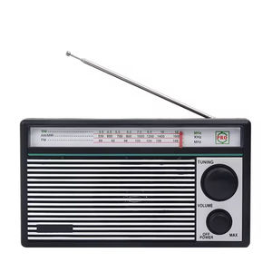 Radio Portátil Multibanda FM/AM/SW de Plástico, Diseño Clásico Vintage, Altavoz Integrado, Receptor de Doble Banda, Alimentación por USB/Batería - Product Image 1