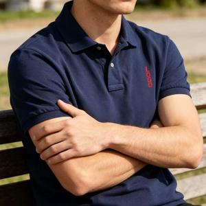Lote de Ropa de Marca Polo de Alta Calidad de Bangladesh, Camisetas Formales Populares de Manga Corta con Cuello Piqué y Logotipo para Hombre y Mujer - Product Image 3