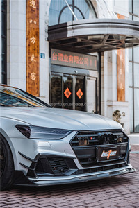 Nouveau kit carrosserie en fibre de carbone style BC pour Audi A7 Sportback, lèvre avant améliorée, jupes latérales, diffuseur, spoiler, feux antibrouillard 2017-2024 - Product Image 4