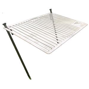 Parrilla Portátil de Acero Inoxidable 304 FervorFOX, 250x350mm, Parrilla para Acampar al Aire Libre con Soporte para Insertar en el Suelo - Product Image 4
