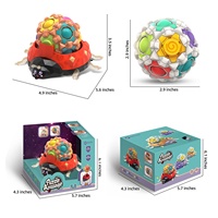Nouveau Style LED Lumières Coccinelle Puzzle Casse-tête Jeu Jouet Sensoriel Spinning Fidget Ball