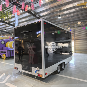 Remolque de comida móvil comercial para kebab, hamburguesas, parrilla, freidora y cocina para negocios de catering - Product Image 3