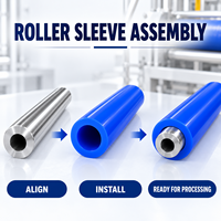 Manchon de rouleau en silicone OEM ODM, taille personnalisée, résistant à la chaleur, pour équipement d'impression industriel et convoyeurs