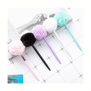 Fluffy Pom Pom <b>Pen</b> Cute <b>Novelty</b> <b>Pens</b> for Promotional Giveaways & Events! - Product Image 1