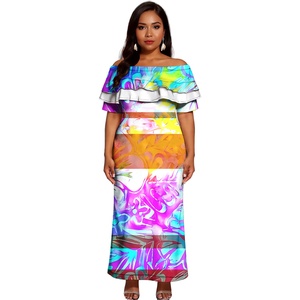 green emerald velvet dress Light Pink Tropical Print Maxi Dress - All Dresses