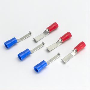 Serie <span class=keywords><strong>LBV</strong></span> A.W.G. Terminales de Cuchilla con Aislamiento de Cobre/Latón 22-10 con Aislamiento de PVC y Recubrimiento de Estaño para Electricidad - Product Image 1