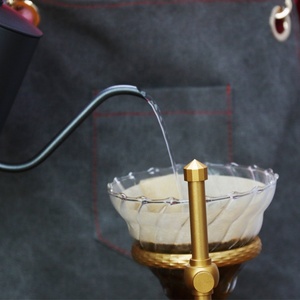 <span class=keywords><strong>Tetera</strong></span> de café hecha a mano de acero inoxidable 304, 600ml, boca larga, filtro de goteo, con tapa - Product Image 4