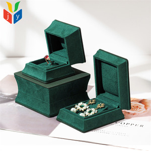 Luxury Custom Logo <strong>Jewelry</strong> <strong>Box</strong> Pu <strong>Leather</strong> Navy Blue Red Earring Ring Necklace <strong>Jewelry</strong> Packaging <strong>Box</strong> - Product Image 6