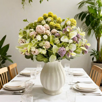 Fleurs de lavande artificielles en mousse, bouquet réaliste pour la décoration de mariage, de maison et d'hôtel