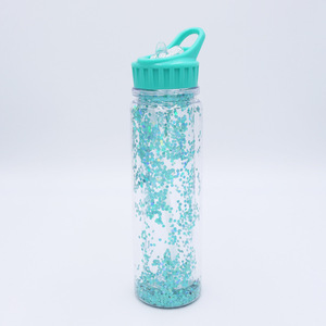 Seaygift Groothandel Custom Logo Print Clear Double Wall Citroen Fles Water Voor Outdoor Bpa Gratis Glitter <span class=keywords><strong>Plastic</strong></span> Waterfles - Product Image 6