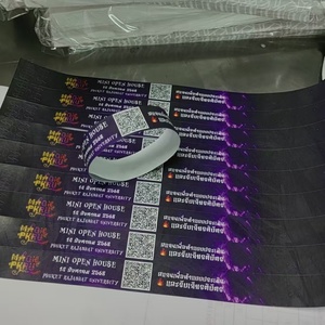 Custom Disposable Waterproof PVC <b>Wristbands</b> for Concerts Hotel Events Screen Printed Unique ID Bracelets for Resorts Promotions - Product Image 3