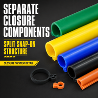 Manchon de protection isolant en caoutchouc silicone à clipser pour conducteurs aériens de lignes nues, par un fabricant fiable