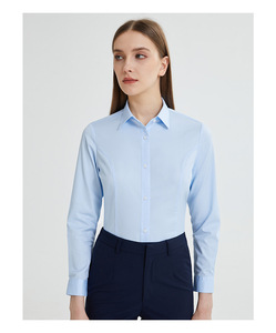 Camisa de vestir informal de negocios DP Spring para <span class=keywords><strong>hombre</strong></span>, sin planchado, de algodón peinado, para el trabajo y el día a día, estilo <span class=keywords><strong>joven</strong></span> - Product Image 6