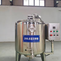 316L不锈钢SIP CIP食品行业自动灭菌发酵罐 FDA GMP卫生蒸汽灭菌