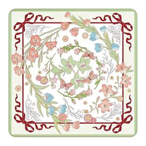 Tapis de jeu de mahjong floral mandala rétro <span class=keywords><strong>Majorelle</strong></span> Yellow Base, avec dos en caoutchouc antidérapant et absorption des chocs - Product Image 2