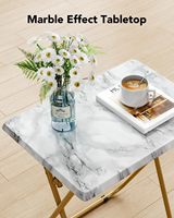 Table de lit pliante pour téléviseur - Table stable sans assemblage requis, plateau repas pour regarder la télévision, tables pliables pour collations au lit ou sur le canapé