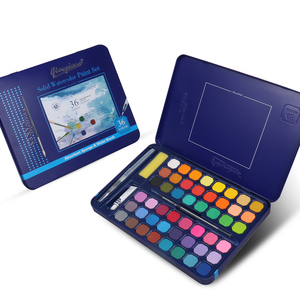 Set di Colori ad Acquerello Solidi Giorgione 48 Colori in Scatola di Latta di Alta Qualità, Vendita all'Ingrosso con Omaggi per Tela e Carta, Capacità 3ml - Product Image 3