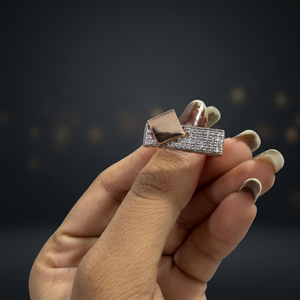 Anillo de Graduación Personalizado con Diseño de Diamantes, Anillo con Temática Académica, Joyería al por Mayor - Product Image 1