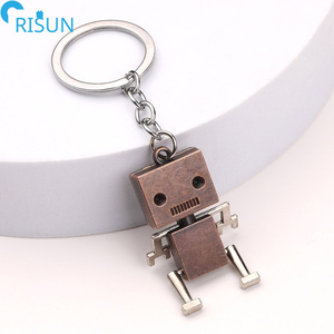 Llaveros de Metal Giratorios en 3D Personalizados al por Mayor, Llaveros con Forma de Robot <span class=keywords><strong>Golem</strong></span>, Colgante Personalizado de Robot - Product Image 2