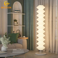 Lampe de sol LED moderne de luxe en métal, à intensité variable, CRI 90 élevé, garantie 5 ans, installation facile pour salon, chambre, maison, hôtel