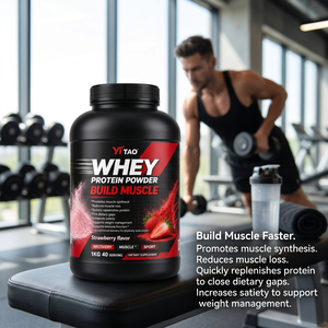 Proteína de Suero Personalizada OEM/ODM, Sabor Fresa, Promueve la Síntesis Muscular, Reduce la Pérdida Muscular, Suplemento Deportivo - Product Image 3
