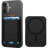 Funda Magnética Flexible para Teléfono con Banda Elástica y Tarjetero de Cuero PU para iPad, Soporte Portátil y Soporte de Viaje