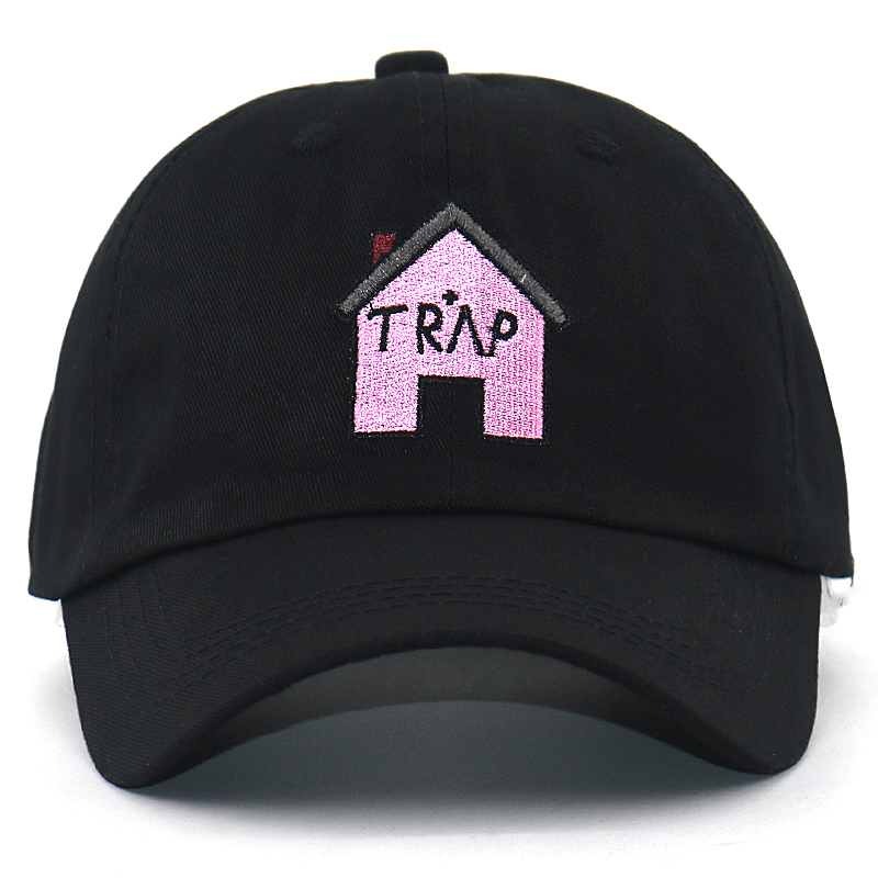 trap house sports baseball cap custom men cotton adjustable dad hats embroidery women