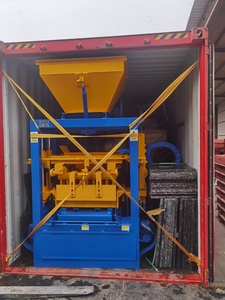 QT4-24 Semi-Automatische Bestrating Holle Bakstenen Vormmachines Voor Kleine Zakelijke Verkoop In <span class=keywords><strong>Florida</strong></span> Betonblokmachine